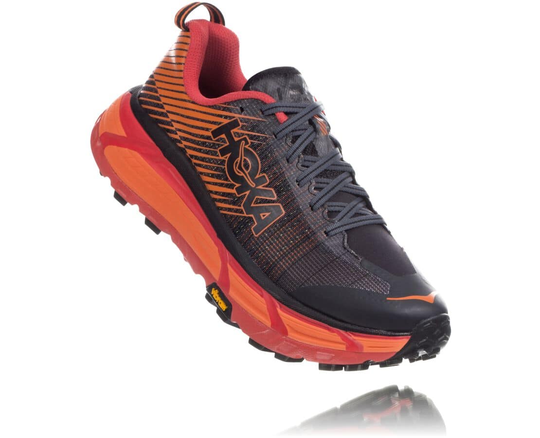 Hoka One One Evo Mafate 2 Philippines - Ladies Trail Running Shoes - Black / Red | QV5208394